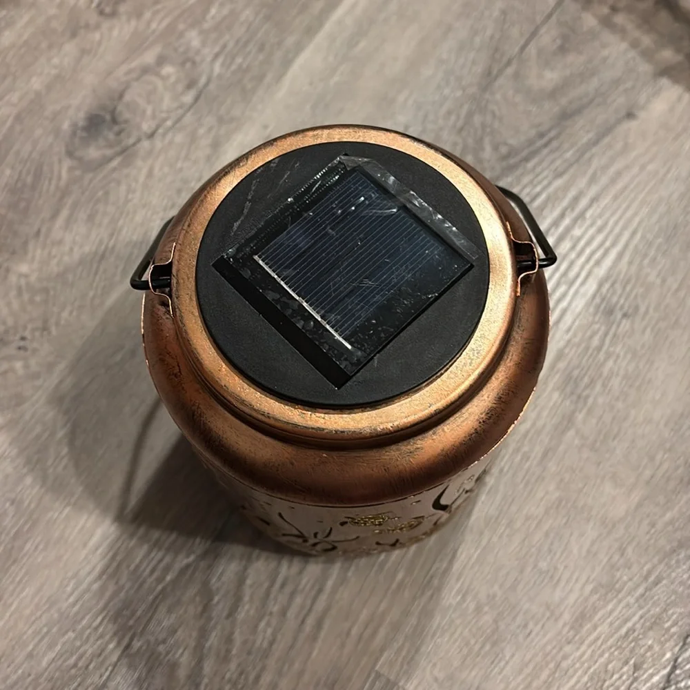 Copper Lantern with Turtle Design